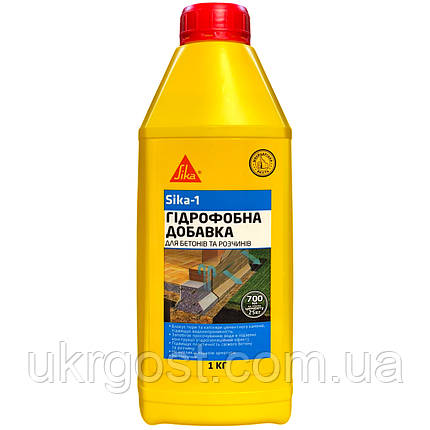 Гідрофобізатор для бетону та розчинів Sika-1 1 кг (132153), фото 1