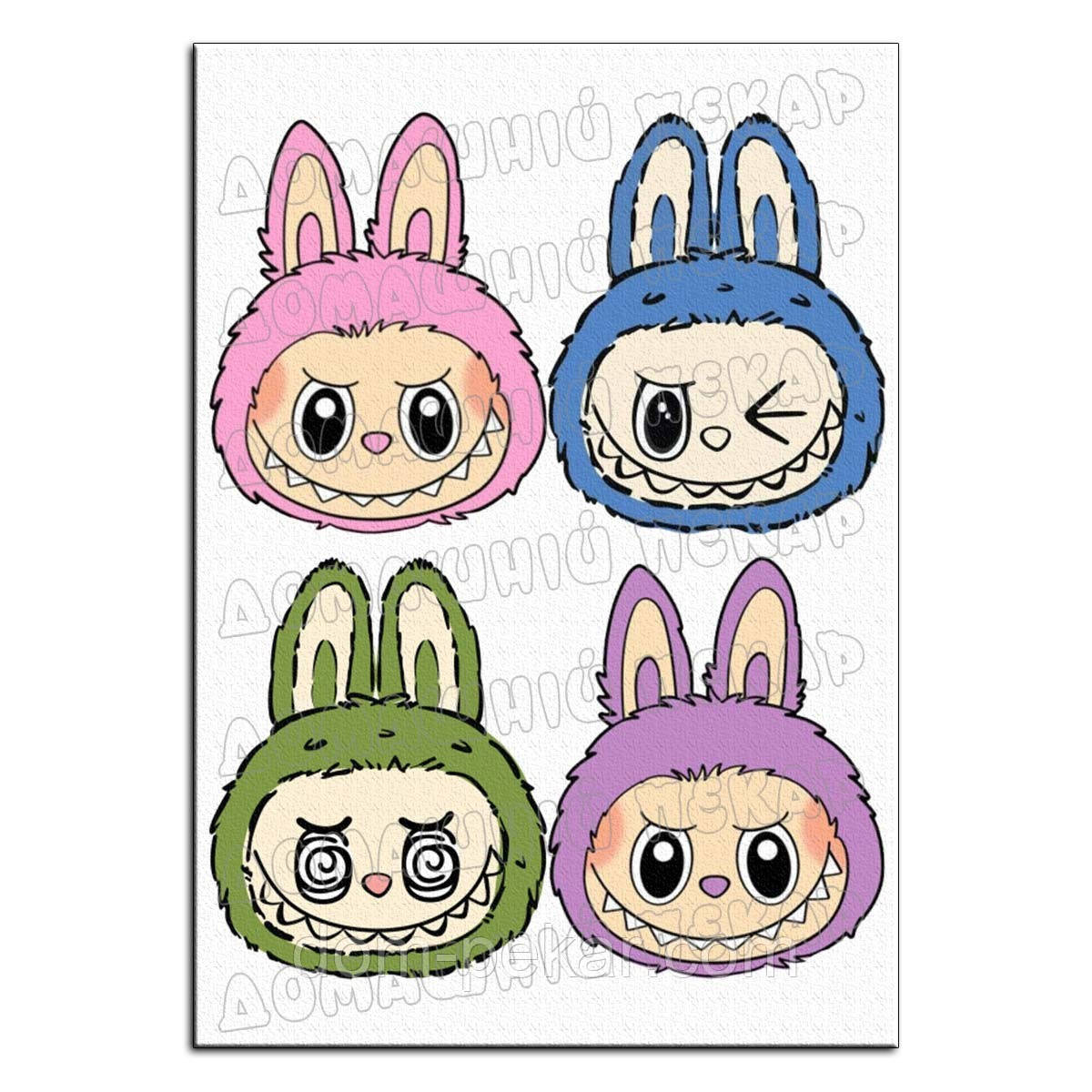 Лабубу Labubu голова вафельна картинка