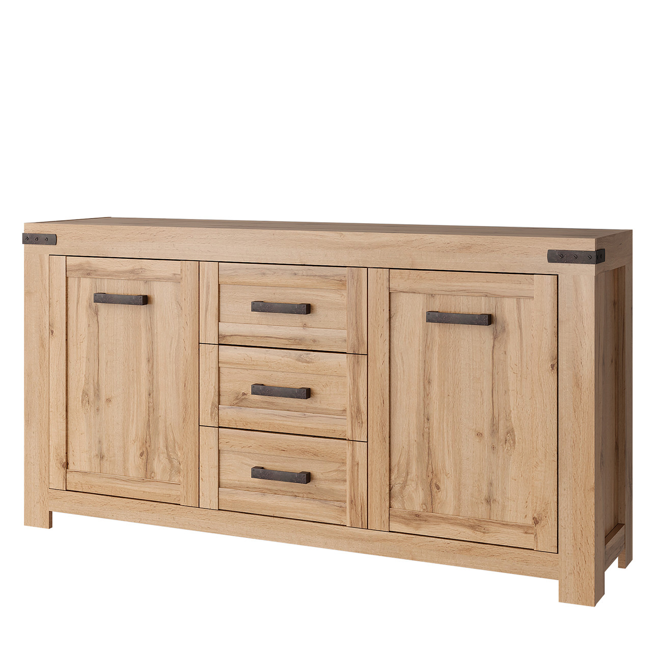 Сучасний довгий комод 160 см комбінований з дверцятами та шухлядами у вітальню зал ЛДСП Мортіз Мебель Сервіс