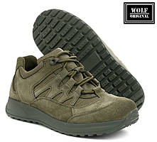 Кросівки хакі тактичні легкі "Desert P". Легке армійське взуття для ВСУ зеленого кольору