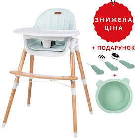 Стілець для годування дитини FreeON Tin, white - mint
