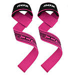 Лямки для тяги RDX S4 Gym Cotton Gel Straps Pink Plus, фото 3