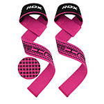 Лямки для тяги RDX S4 Gym Cotton Gel Straps Pink Plus, фото 4