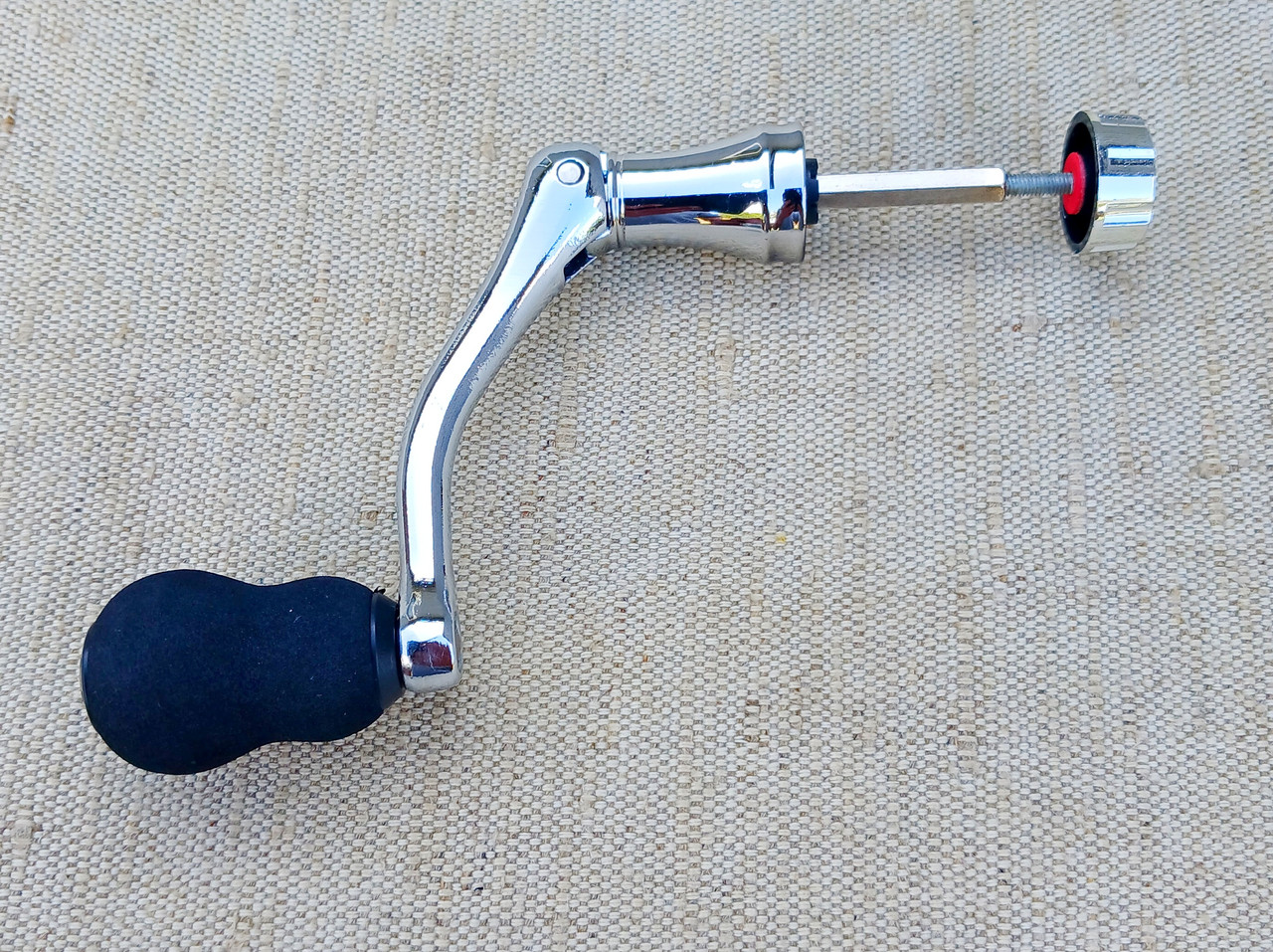 Ручка  для без інерційних котушок (хромована) шток 6см.