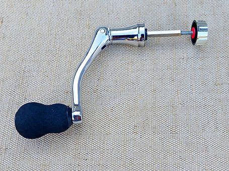 Ручка для без інерційних котушок (хромована) шток 6см., фото 1