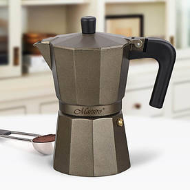 Гейзерна кавоварка з литого алюмінію на 150 мл (на 3 чашки кави по 50 мл)