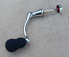 Ручка для без інерційних котушок (хромована) шток 6см., фото 2