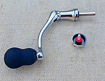 Ручка для без інерційних котушок (хромована) шток 6см., фото 4