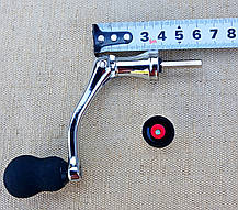 Ручка для без інерційних котушок (хромована) шток 6см., фото 5