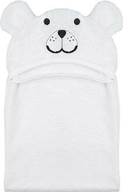 Рушник дитячий з капюшоном і вушками Bubaba by FreeON TEDDY White 110х75 см