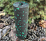 Масажний ролик (роллер) гладкий PowerPlay PP-4346 Mini EPP Foam Roller Чорно/Зелений (15x5,3см.), фото 3