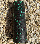 Масажний ролик (роллер) гладкий PowerPlay PP-4346 Mini EPP Foam Roller Чорно/Зелений (15x5,3см.), фото 4