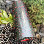 Масажний ролик (роллер) гладкий PowerPlay PP-4348 2 in 1 EPP Foam Roller Чорно/Червоний (33x14см.), фото 9