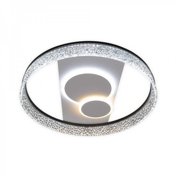 Світлодіодна накладна люстра Ardero AL6100ARD SERENA 52Вт WHITE 3000-6500К 2900Lm з пультом ДК IP20 Ø500х95мм, фото 1