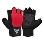Рукавички для фітнесу RDX W1 HALF RED PLUS-XL, фото 3