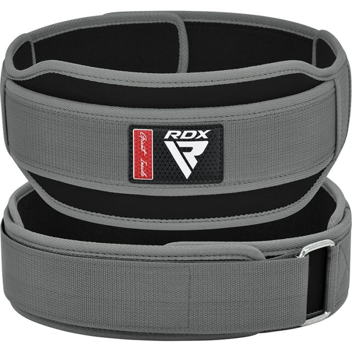 Пояс для важкої атлетики RDX RX5 Double Belt неопреновий Grey L, фото 1