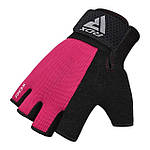 Рукавички для фітнесу RDX W1 Half Pink Plus S, фото 2