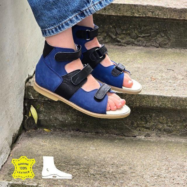 Анатомічні дитячі ортопедичні босоніжки на липучах 31 розмір, фото 1