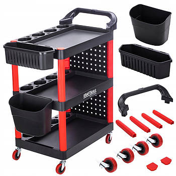 Багатофункціональний візок із пластиковими полицями Kraft&Dele KD1076