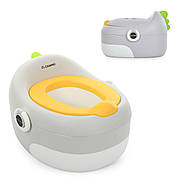 Дитячий горщик з м'яким сидінням 3в1 El Camino Знімний резервуар Накладка на унітаз Підставка для ніг Dino