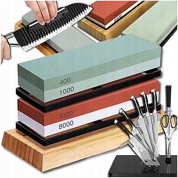 Камені для заточування ножів 400/1000 3000/8000 Kraft&Dele KD10576