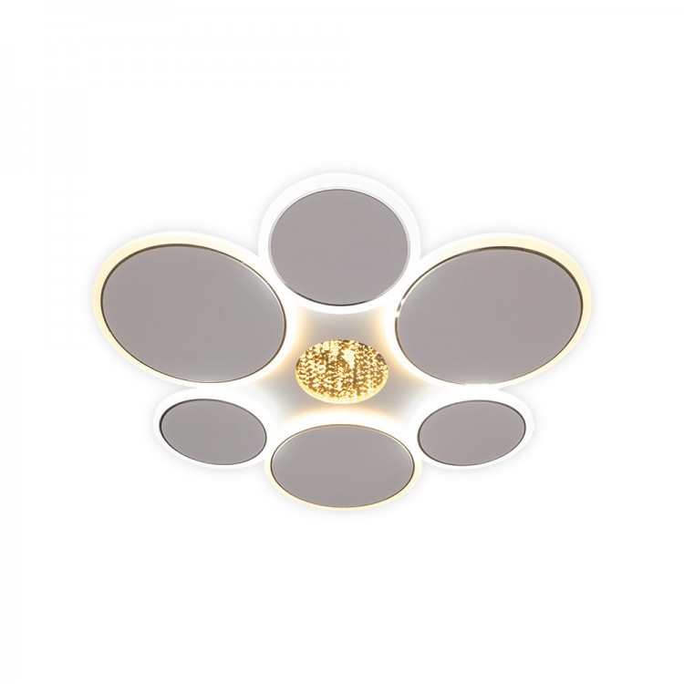 Світлодіодна накладна люстра ASFERO 60W AL6111 ARD WHITE Ardero 3000-6500К 4600Lm з пультом ДУ 510х500мм, фото 1