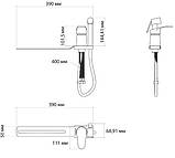 Змішувач з приставкою для біде Tani 024, Chrome (k40) LDTAN024CRM44974 Lidz, фото 4