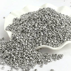 Бісер Металик 4 мм 50 г Сірий