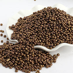 Бісер Металик 4 мм 50 г Бронзовий
