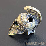 Намистина для темляка Шолом Спартанця з Латуні Деталізований Шолом Спарти Підвіска ланцюжка Ручна робота. Лиття, фото 3