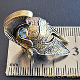 Намистина для темляка Шолом Спартанця з Латуні Деталізований Шолом Спарти Підвіска ланцюжка Ручна робота. Лиття, фото 5