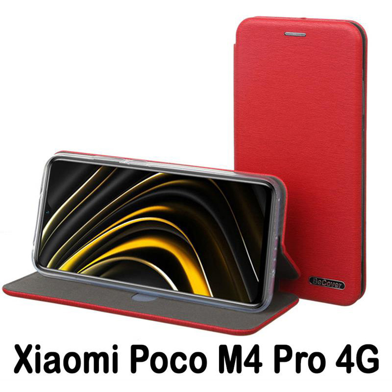 Чехол-книжка BeCover Exclusive для Xiaomi Poco M4 Pro 4G Burgundy Red (707924)