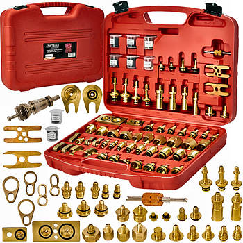 Набір адаптерів  – для промивки автокондиціонерів, 78 ел Kraft&Dele KD10063