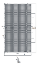 Монокристалічна сонячна панель HT-SAAE HT66-210(ND)-F-705Вт, Topcon Bifacial Double Glass двостороння, фото 6