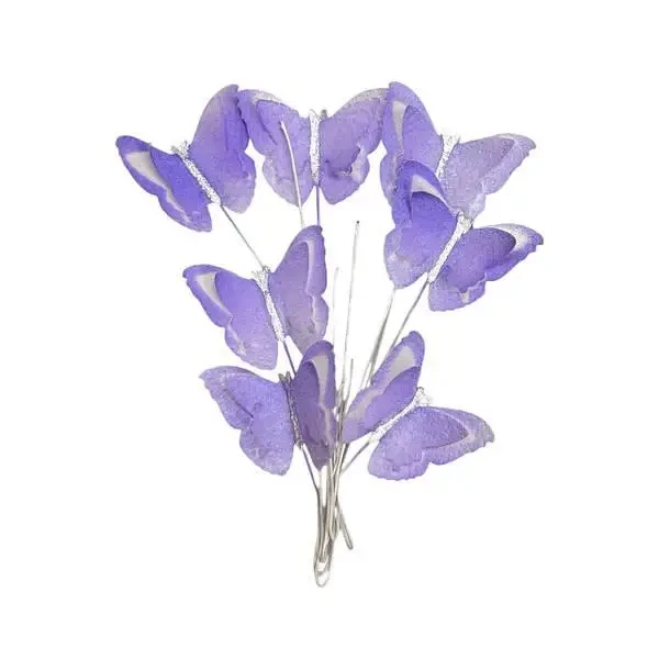 Вафельний декор Slado "Метелики бузкові" 7 шт, фото 1