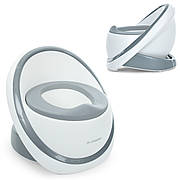 Горщик дитячий з м'яким сидінням El Camino Знімний резервуар Кришка Дитячий унітаз EGG POTTY Gray