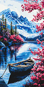 Картина за номерами Пейзаж. Магія альпійського ранку 40*80 см Орігамі LW 5132