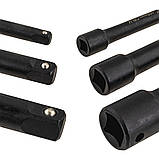 Набір ударних подовжувачів для торцевих головок 1/4"/ 3/8"/1/2" Vorfal V08268, фото 3