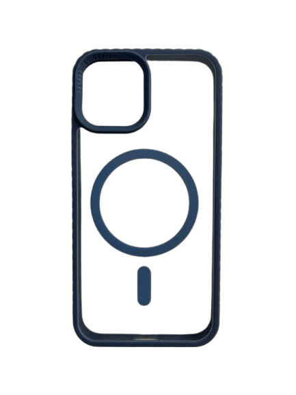 Накладка "Magnetic Ribbed" Iphone 12/12 Pro Dark Blue, фото 1