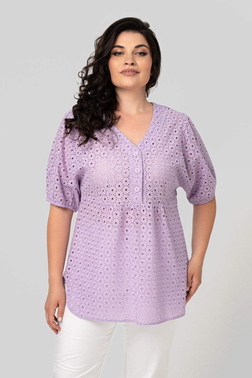 Красива легка блуза з прошви 100% бавовна