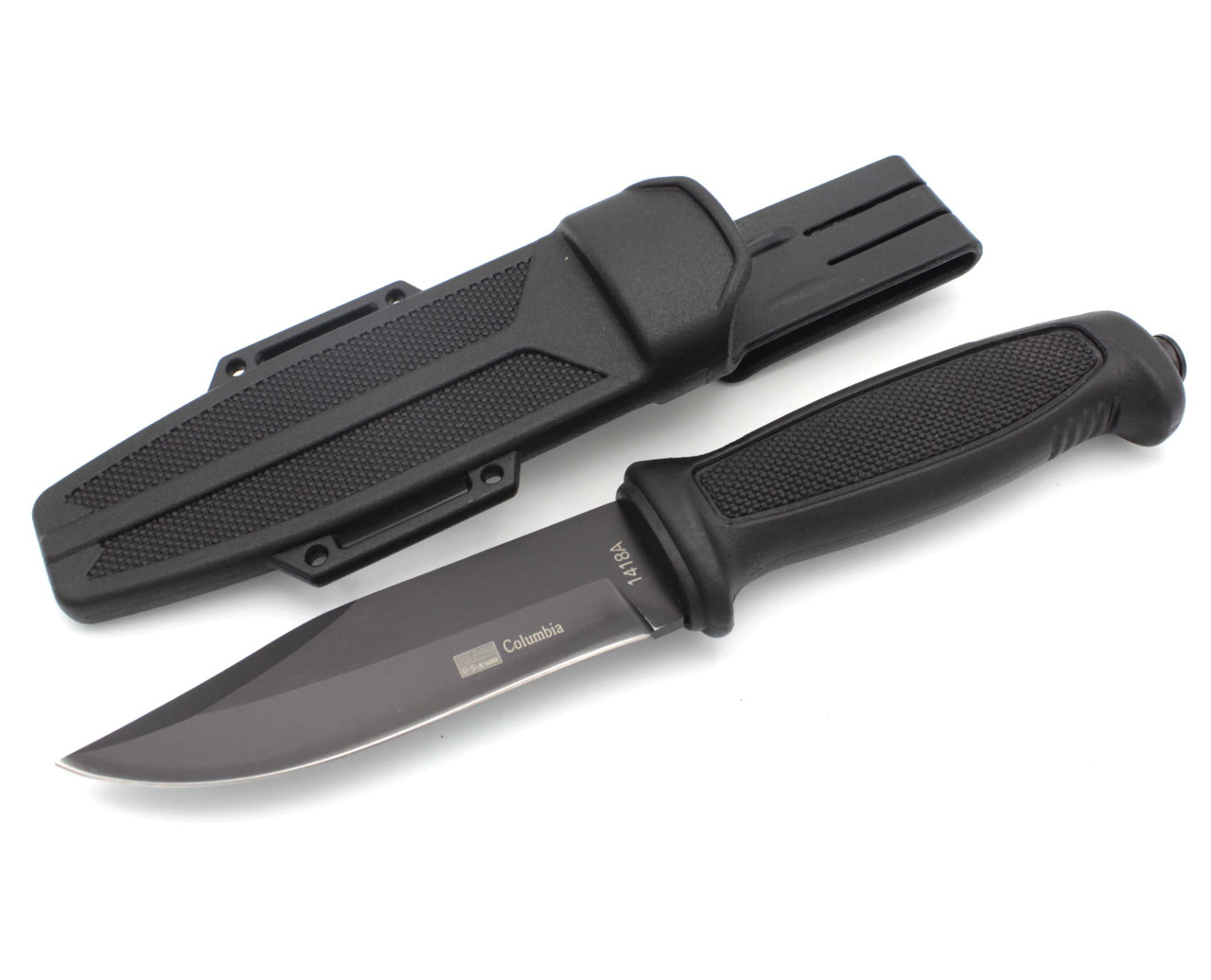 Тактичний мисливський ніж Columbia 1418A із Чохлом 23см Black (7_02635)