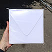 Конверт 165x165 мм, колір білий, папір 240 г\кв м, КОМПЛЕКТ 8 шт., фото 2