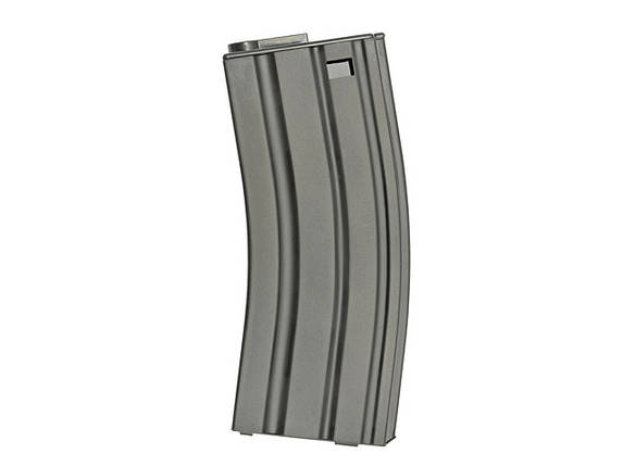 Сталевий магазин на 70 кульок для AR-15/M4 BATTLE WORN - Black [A&K] (для страйкболу), фото 1
