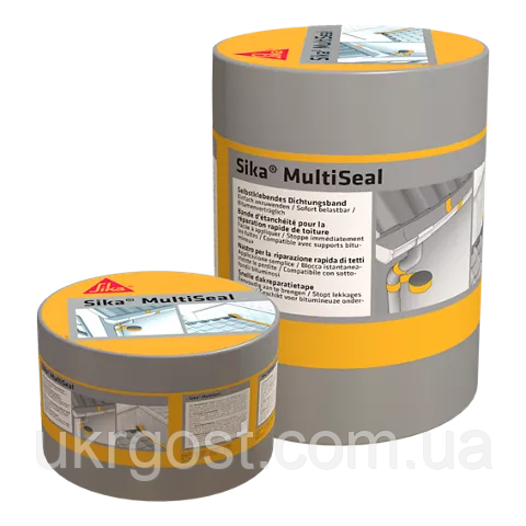 Стрічка бітумна самоклейка для герметизації покрівель Sika MultiSeal 10 м x 75 мм Сірий (3731)