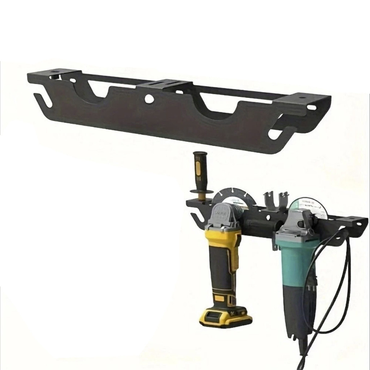 Настінний тримач для УШМ 125 мм (на дві шліфмашини болгарки) Vorfal V08344, фото 1