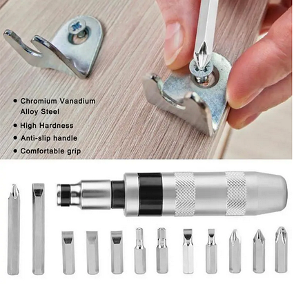 Ударні викрутки в наборі AND-3628, комплект із 14 штук