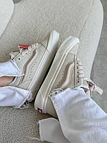 Жіночі кеди Vans Skool KNU Pastels Pink Ванс Олд Скул низькі ніжно рожеві замша текстиль демісезон, фото 3
