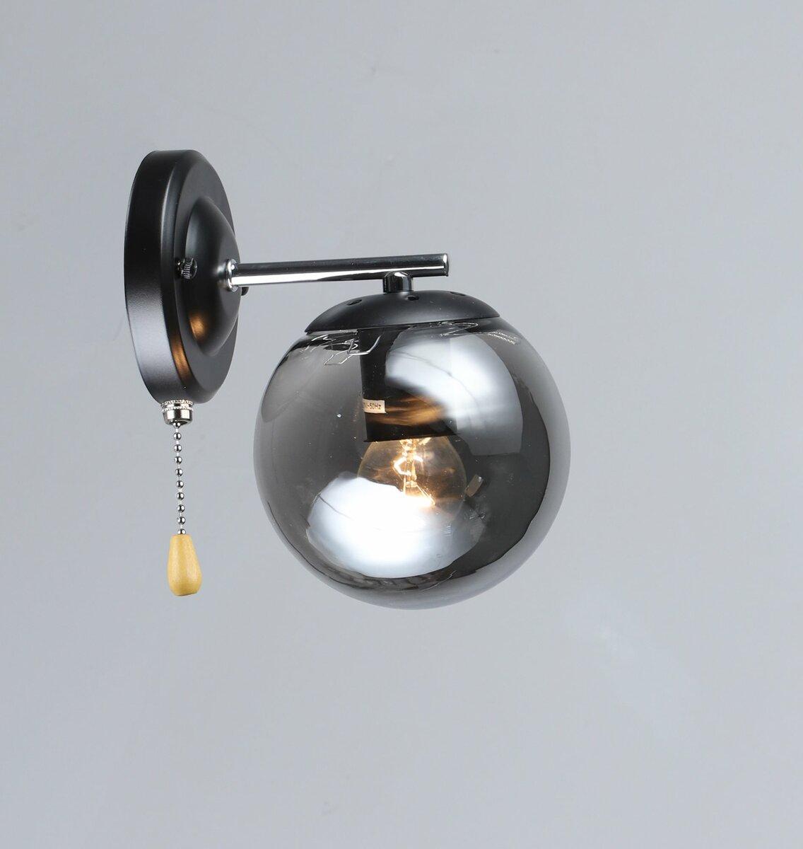 Бра Valeso K2307/1W Черный + Хром
