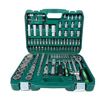 Набір торцевих головок із тріскачкою в кейсі 108 ел. ALFA ALSS108M інструмент для ремонту промисловий комплект