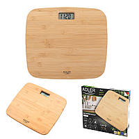 Ваги для ванної кімнати Adler AD 8173 з бамбука 150 кг